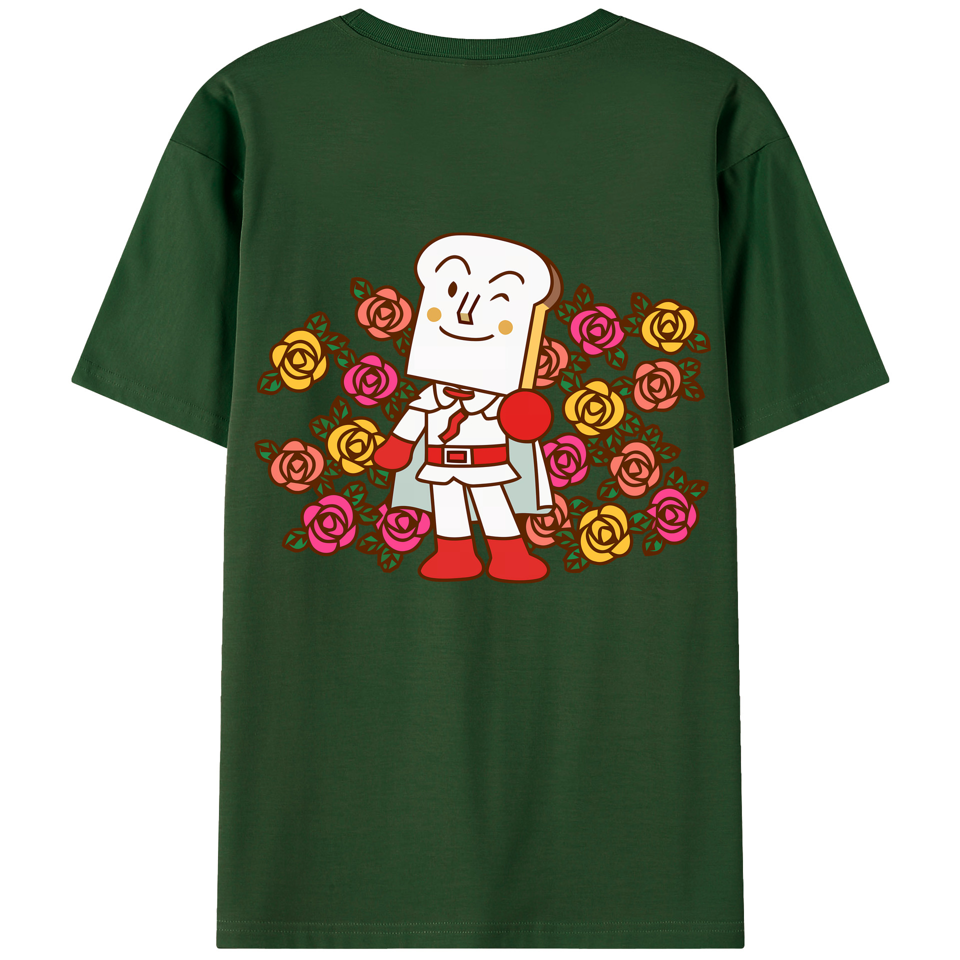 （画像用） アンパンマン Anpanman 綿100％半袖Tシャツ（背面プリント）